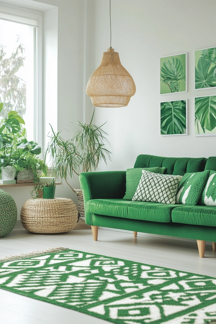 green living room ideas 63