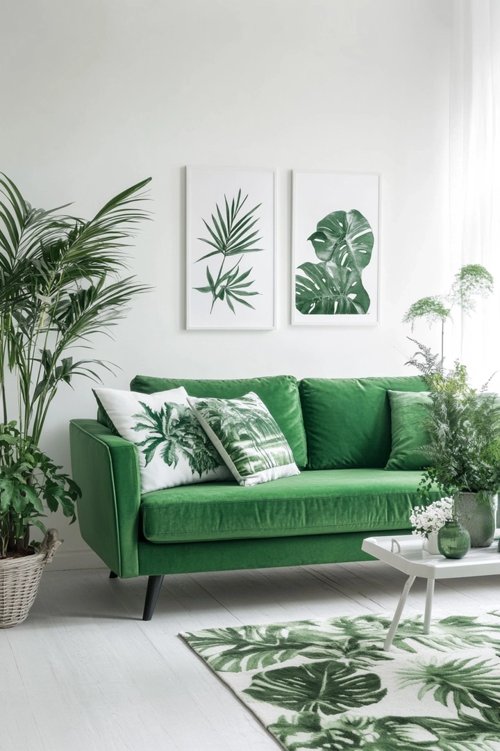 green living room ideas 64