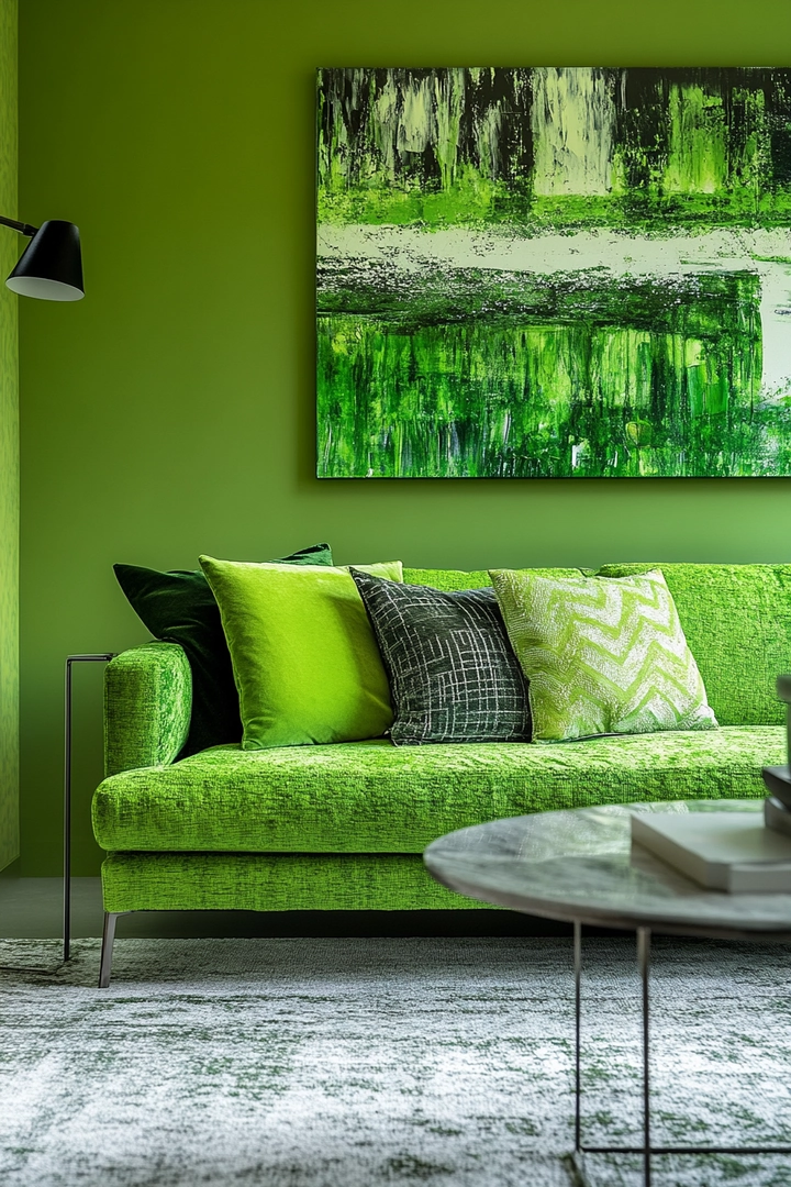 green living room ideas 65