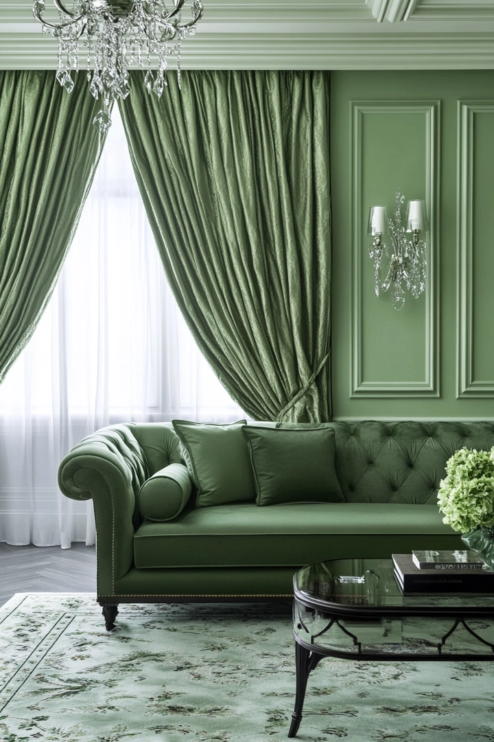 green living room ideas 73