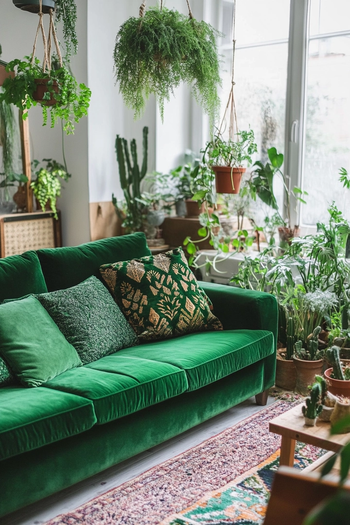 green living room ideas 9