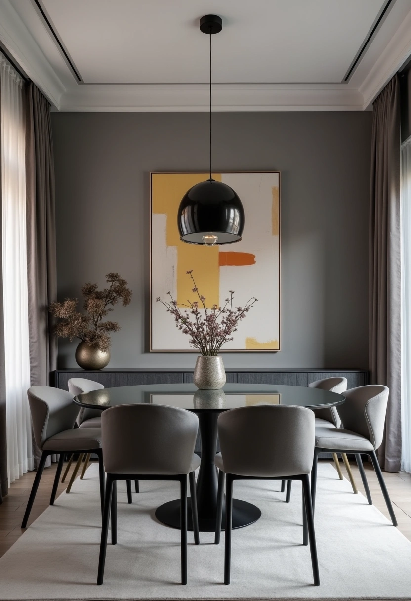 grey dining room ideas 10