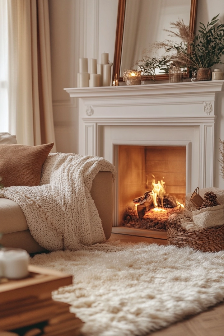 living room ideas with fireplace 28