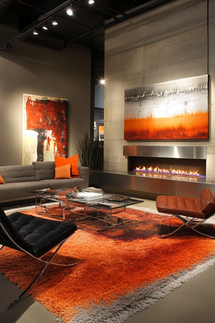 living room ideas with fireplace 80