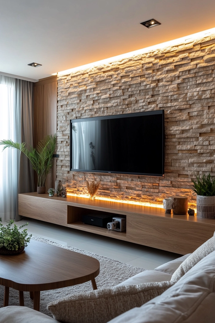 living room tv wall ideas 12