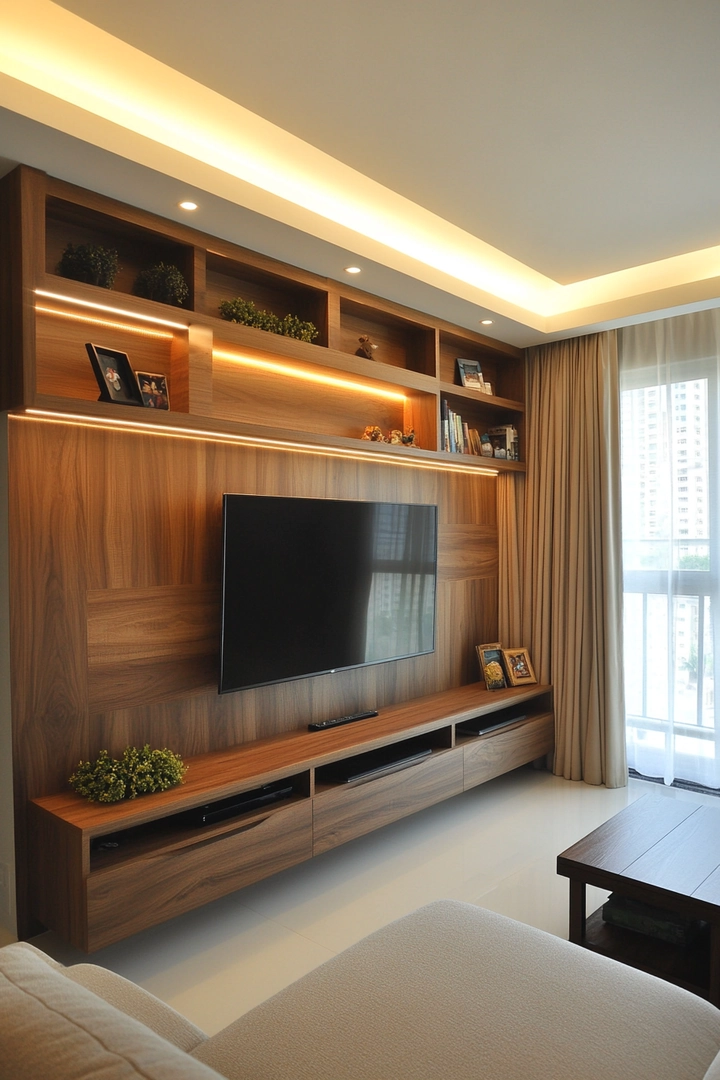 living room tv wall ideas 26