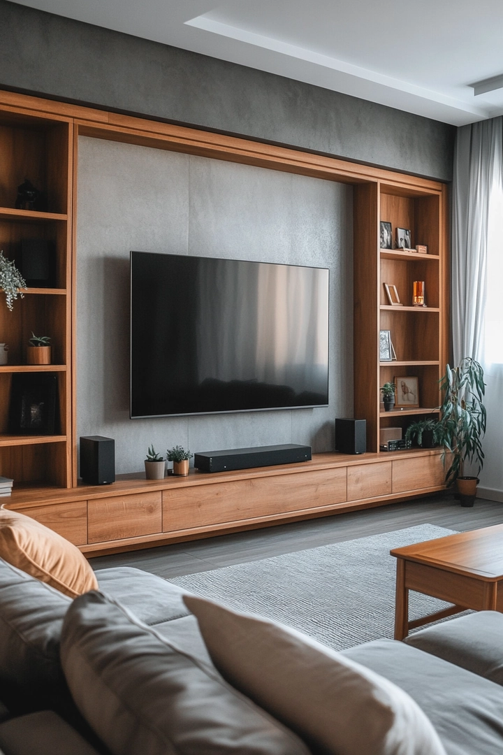 living room tv wall ideas 3