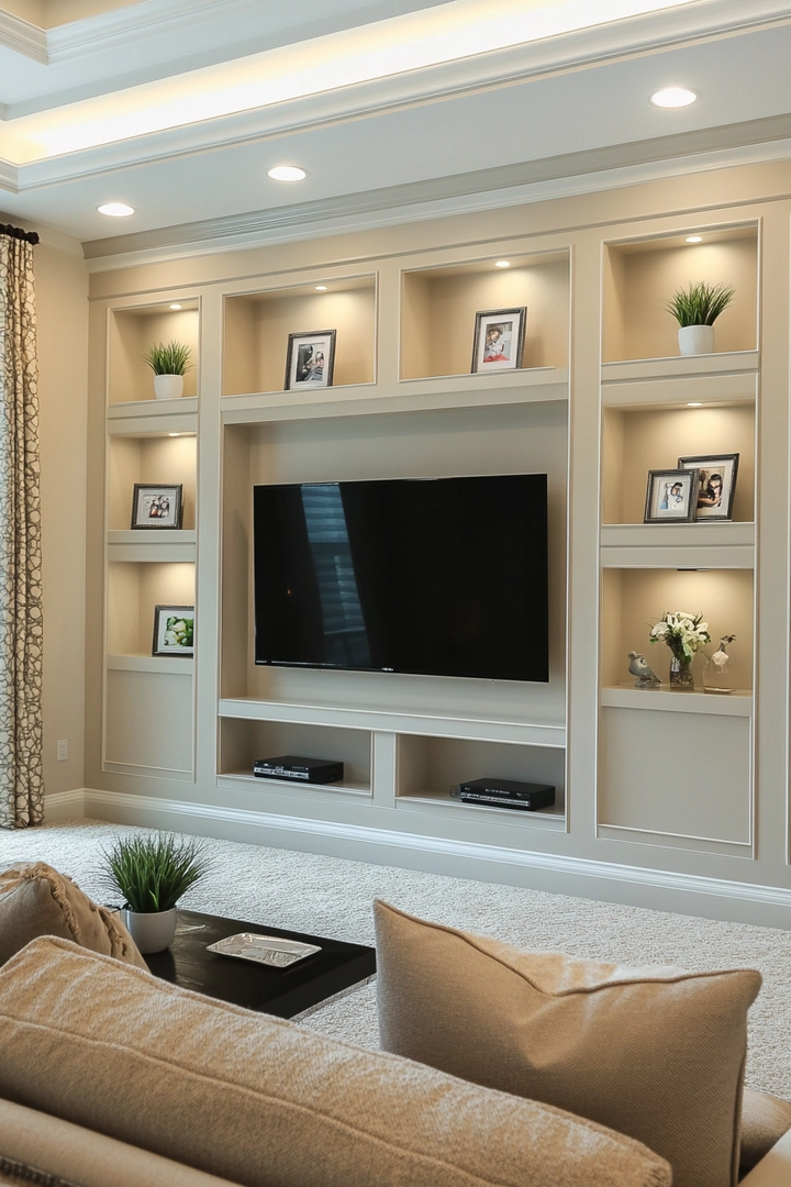 living room tv wall ideas 30