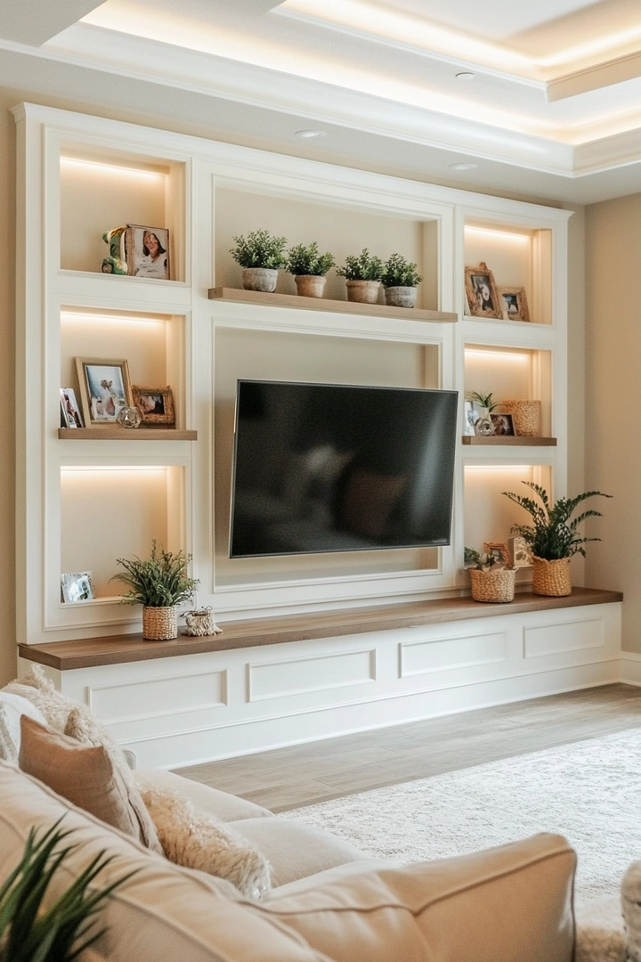 living room tv wall ideas 31