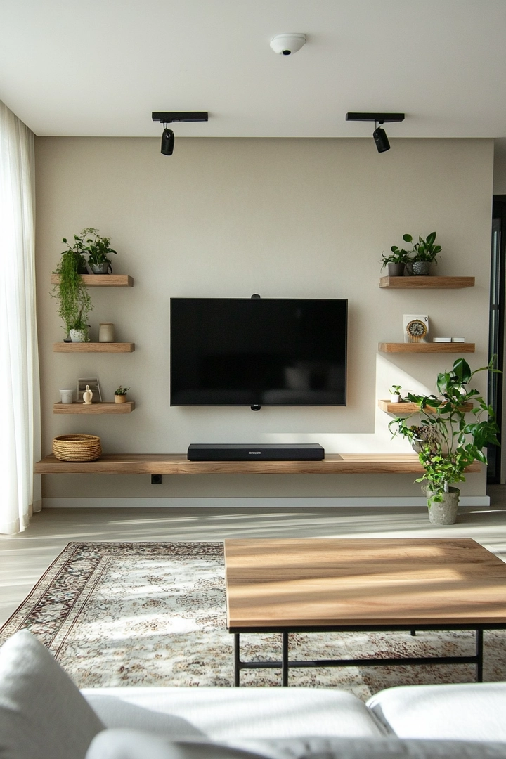 living room tv wall ideas 71