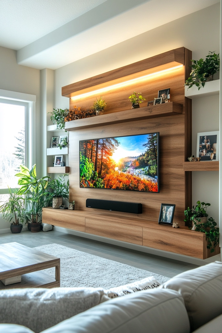 living room tv wall ideas 79