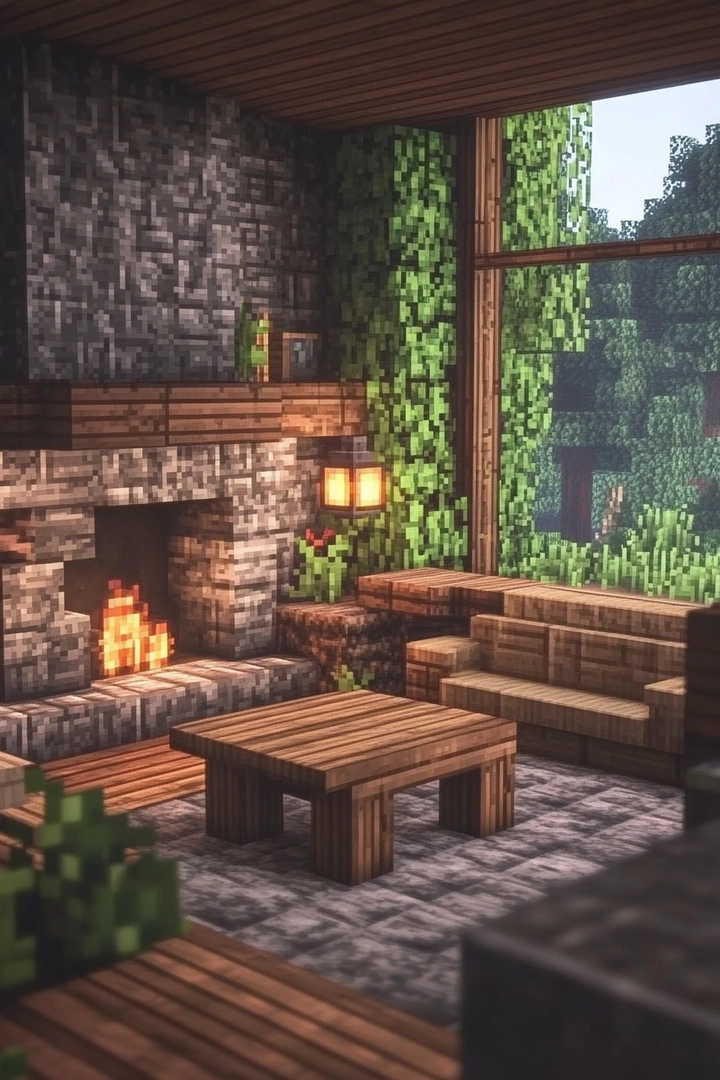 minecraft living room ideas 11