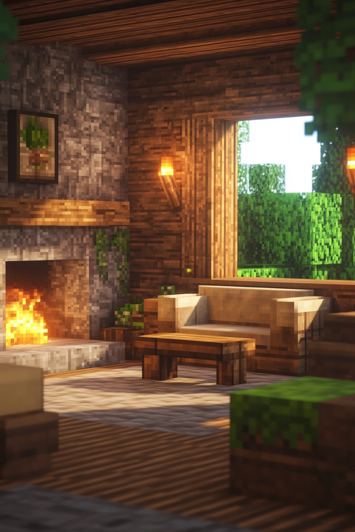 minecraft living room ideas 12