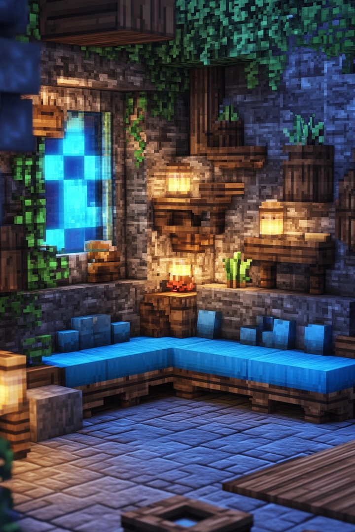 minecraft living room ideas 13