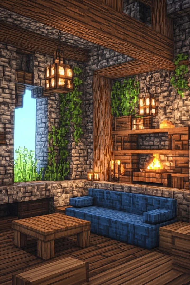 minecraft living room ideas 14