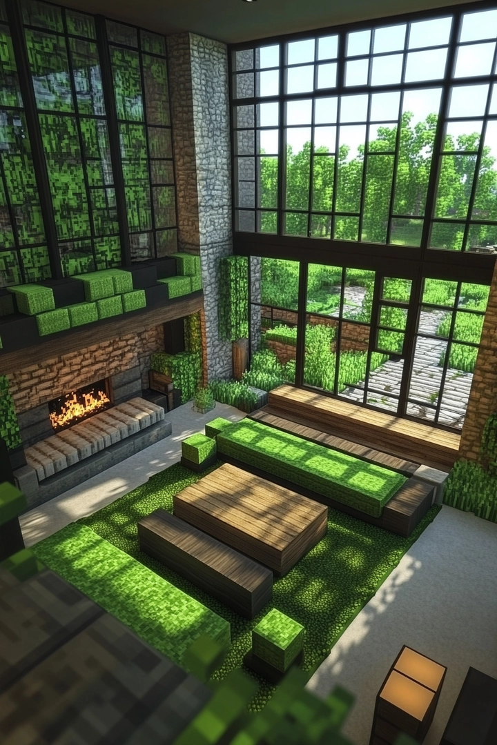 minecraft living room ideas 21