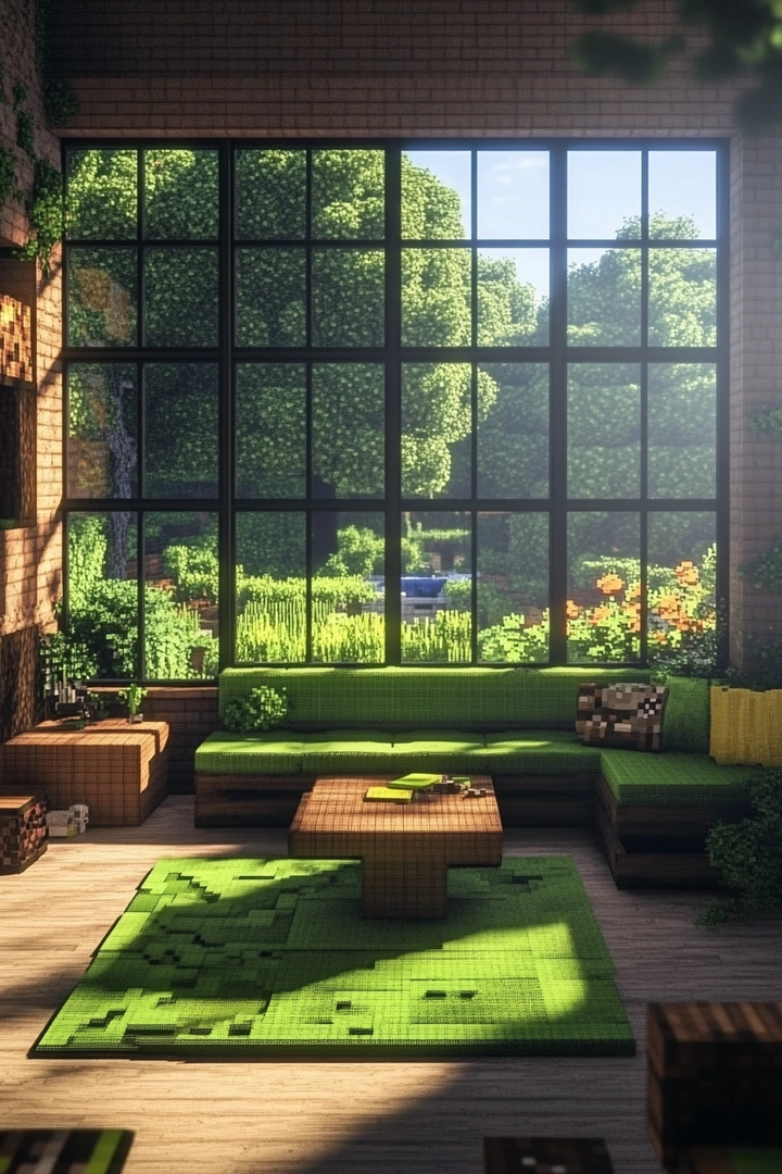 minecraft living room ideas 22