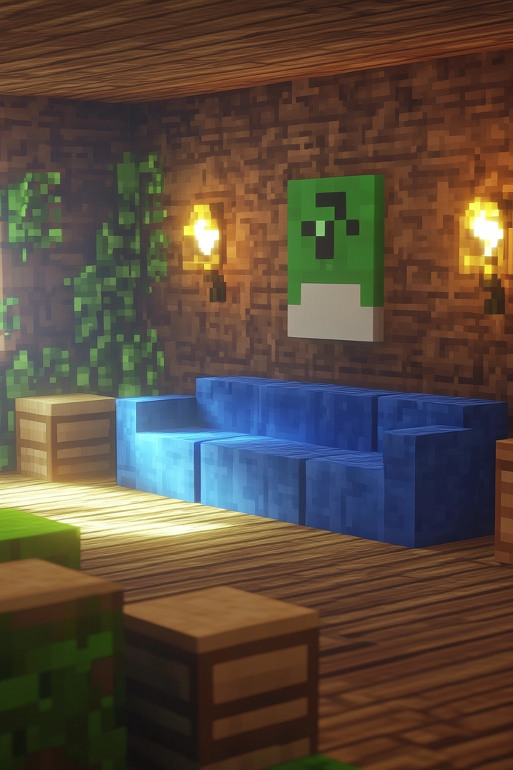 minecraft living room ideas 26