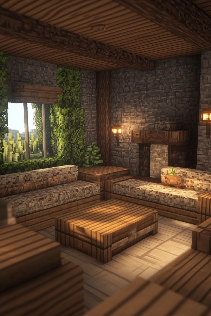 minecraft living room ideas 29