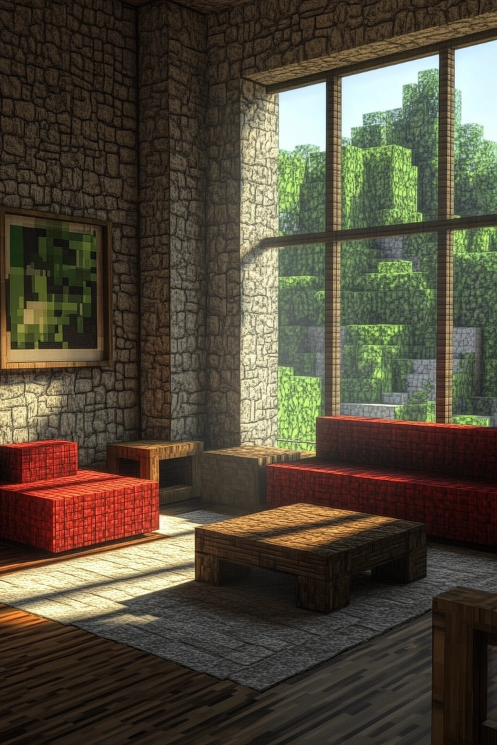 minecraft living room ideas 34