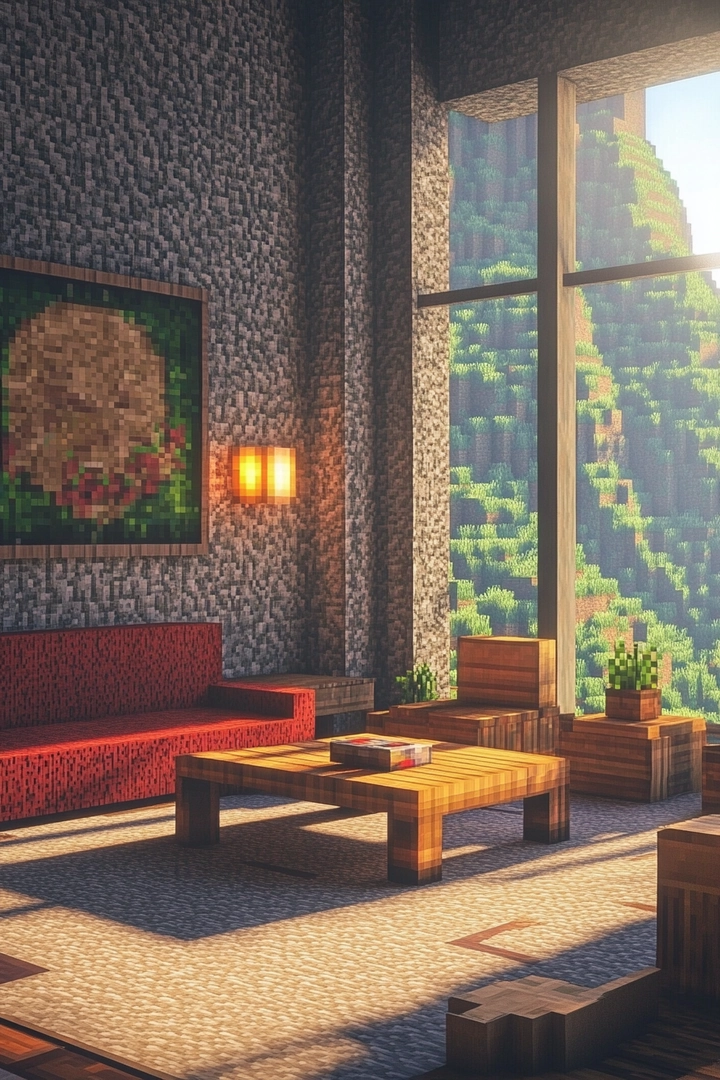 minecraft living room ideas 36