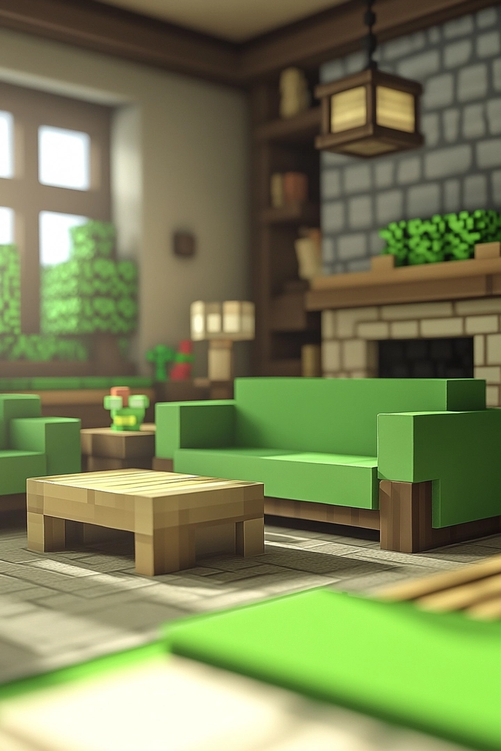 minecraft living room ideas 42