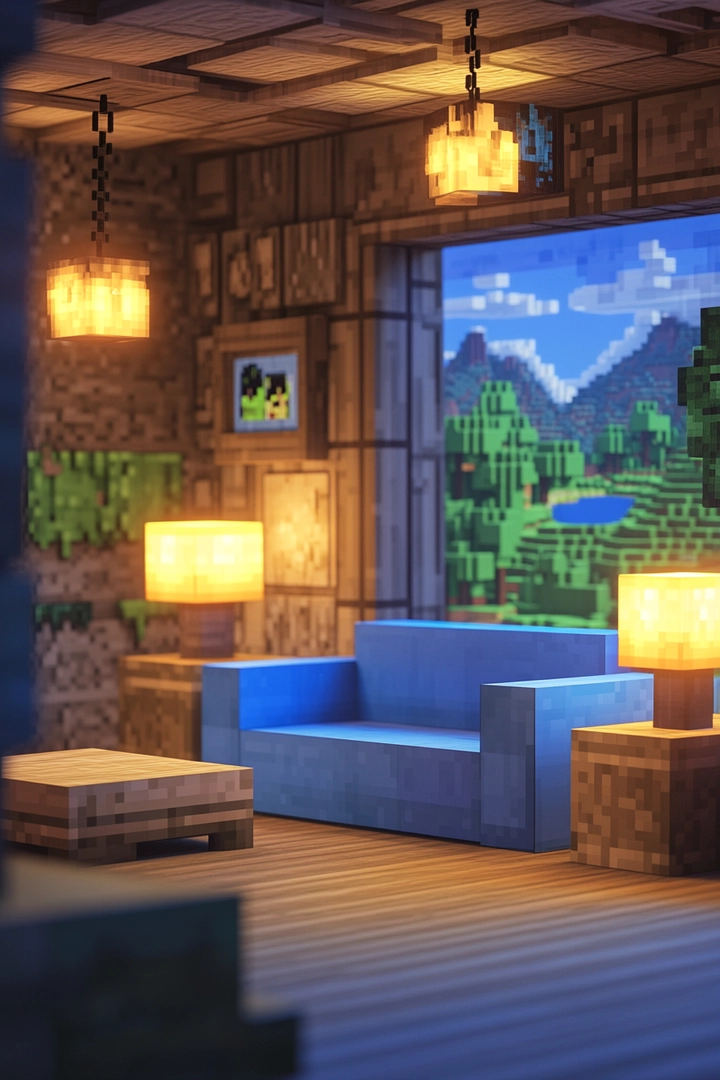 minecraft living room ideas 52