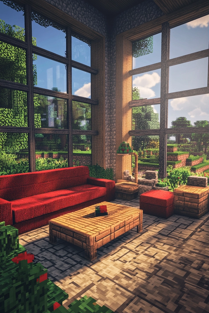 minecraft living room ideas 54