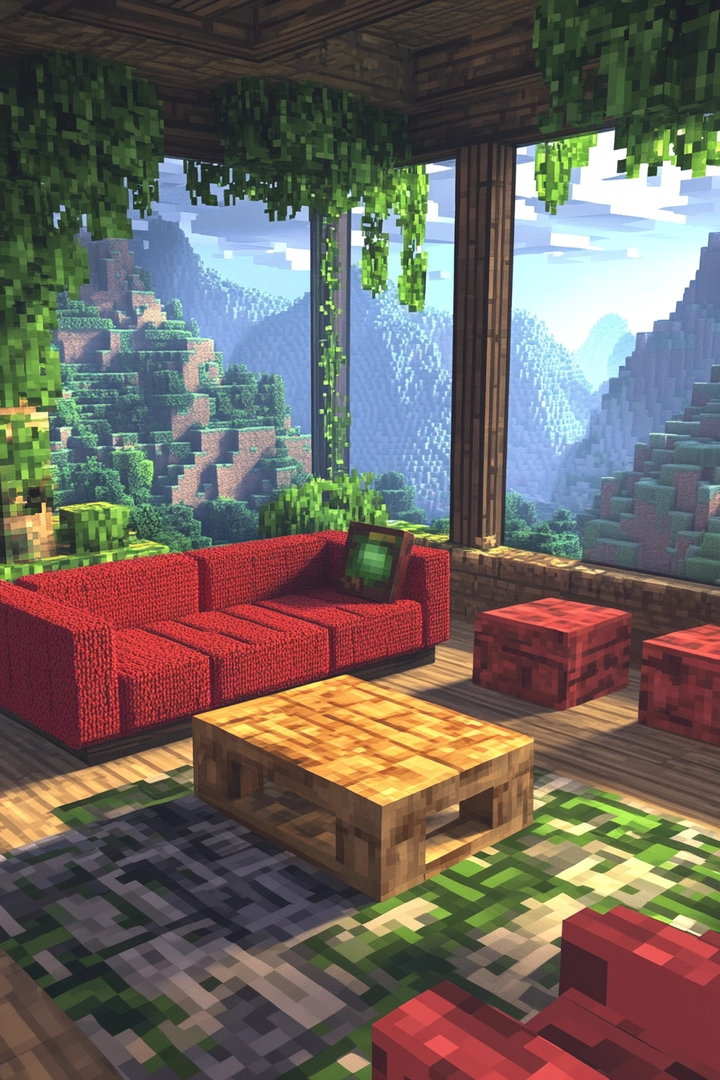 minecraft living room ideas 55