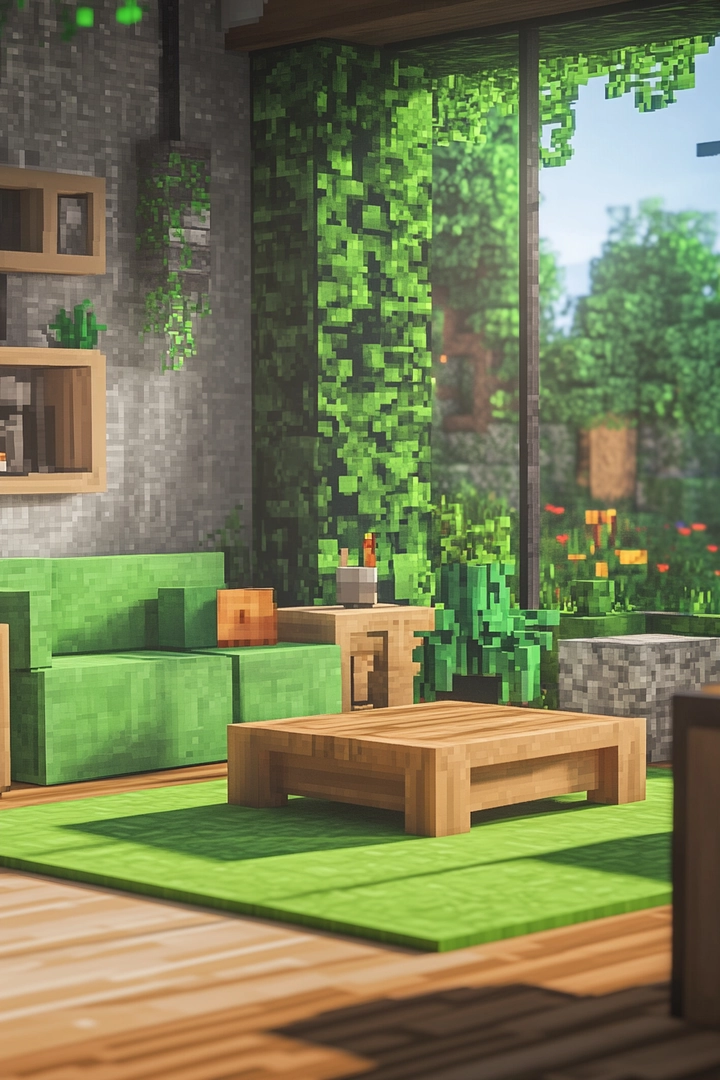 minecraft living room ideas 60