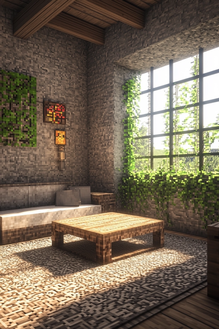 minecraft living room ideas 62