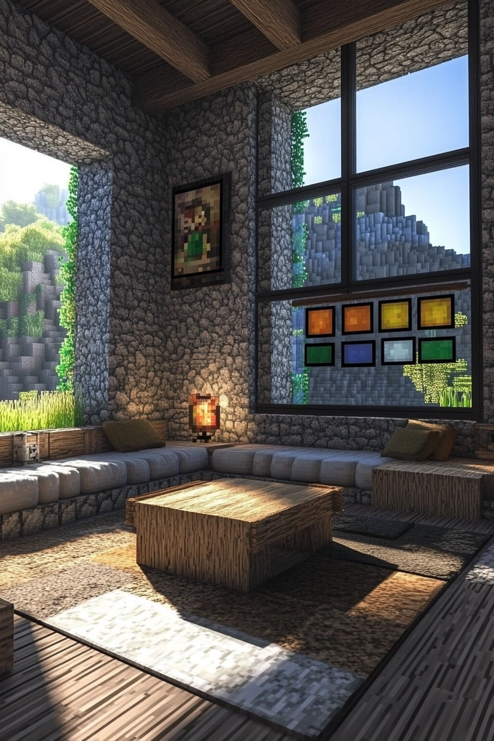 minecraft living room ideas 64