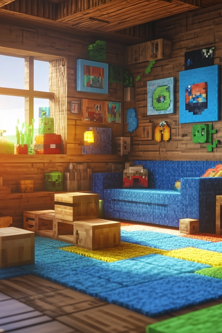 minecraft living room ideas 65