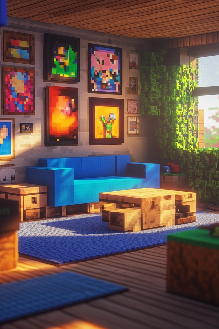 minecraft living room ideas 68