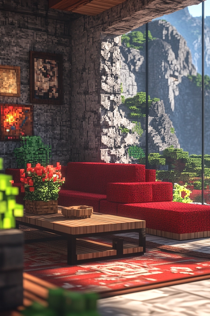 minecraft living room ideas 69