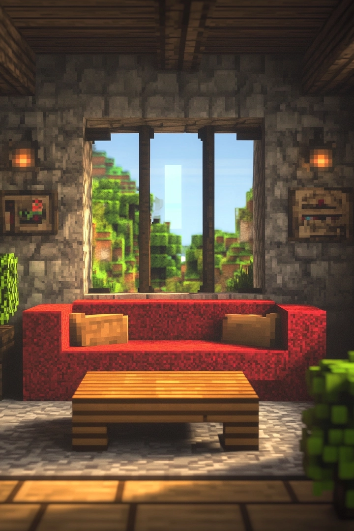 minecraft living room ideas 72