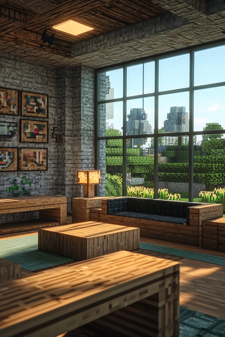 minecraft living room ideas 73