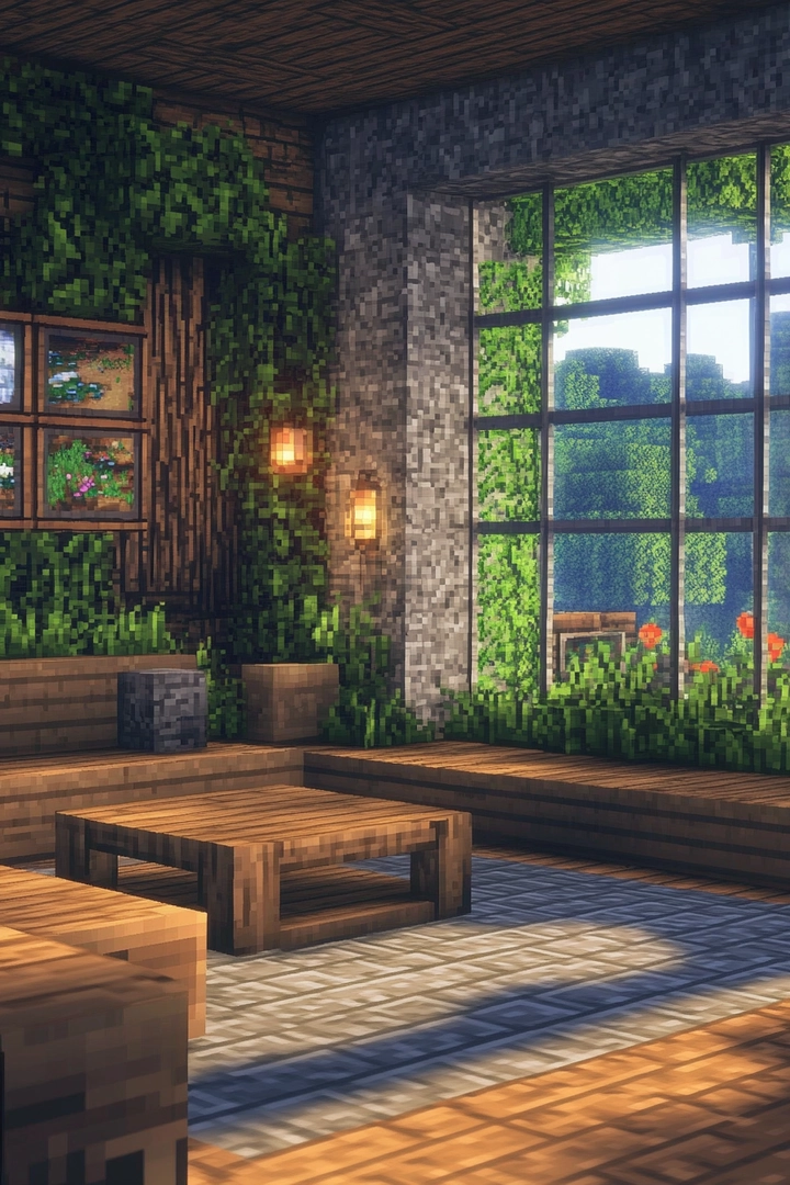 minecraft living room ideas 74