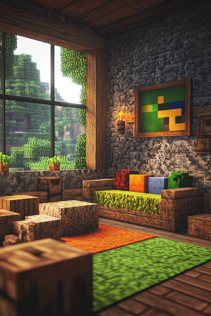 minecraft living room ideas 77