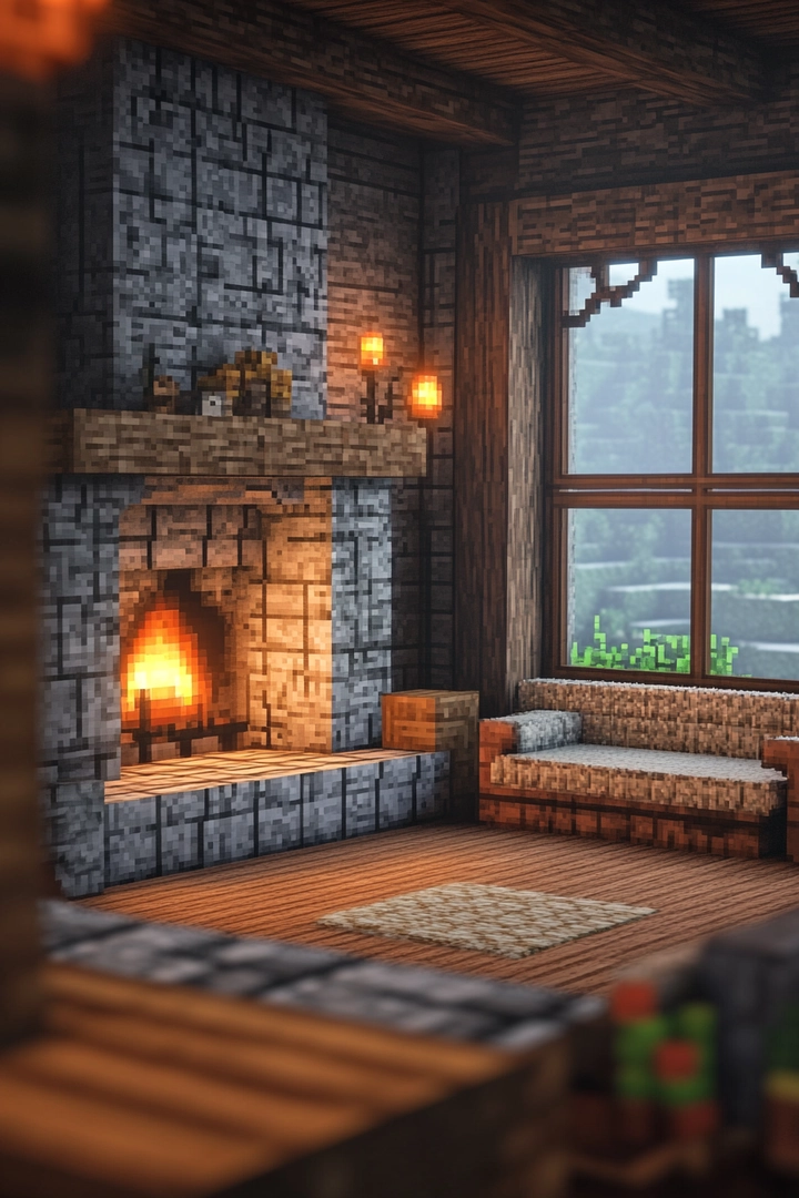 minecraft living room ideas 9