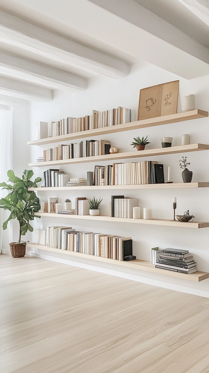 minimalist bookshelf ideas 18