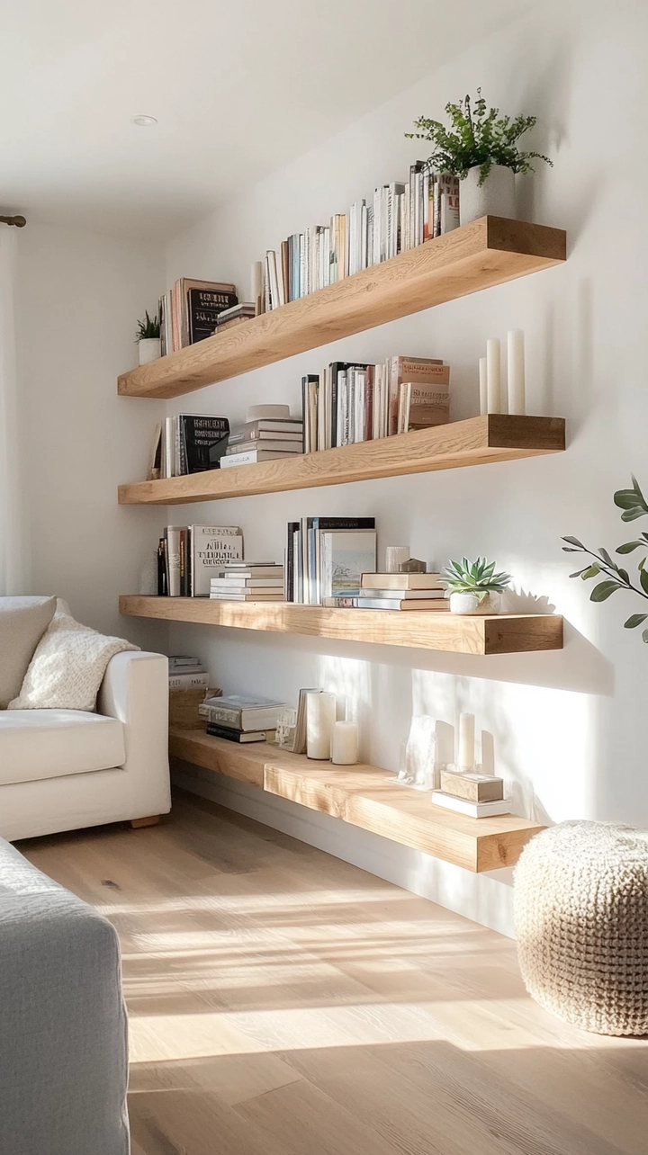 minimalist bookshelf ideas 19