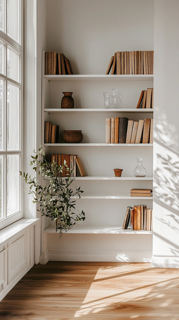 minimalist bookshelf ideas 36