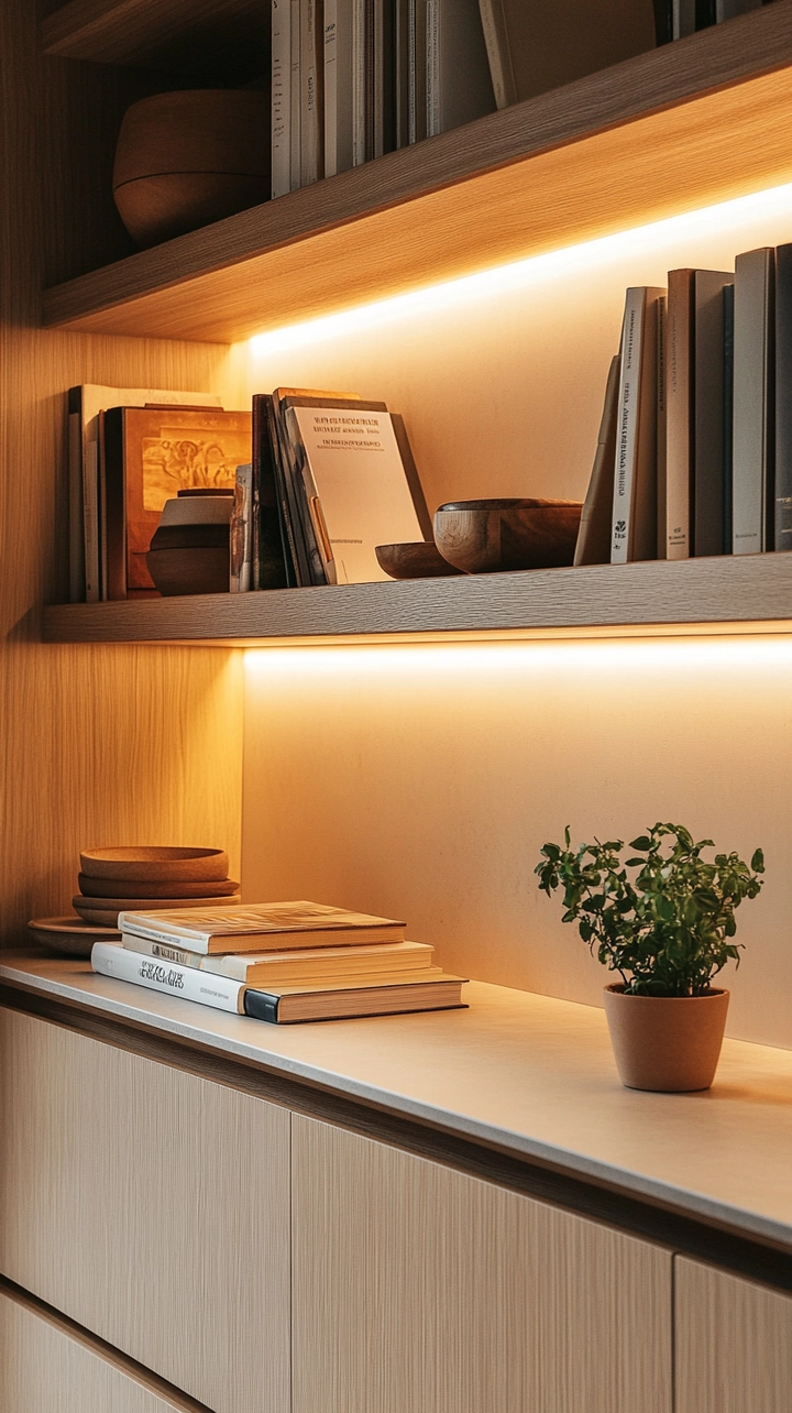 minimalist bookshelf ideas 38