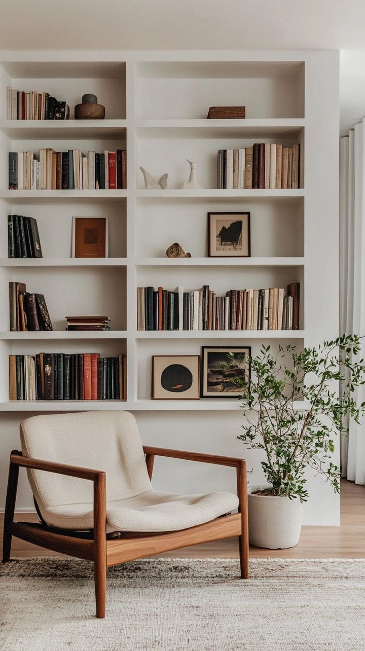 minimalist bookshelf ideas 41