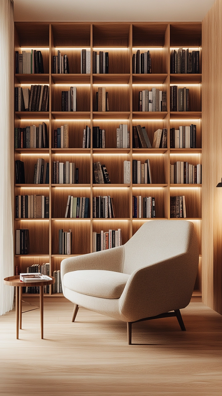 minimalist bookshelf ideas 58