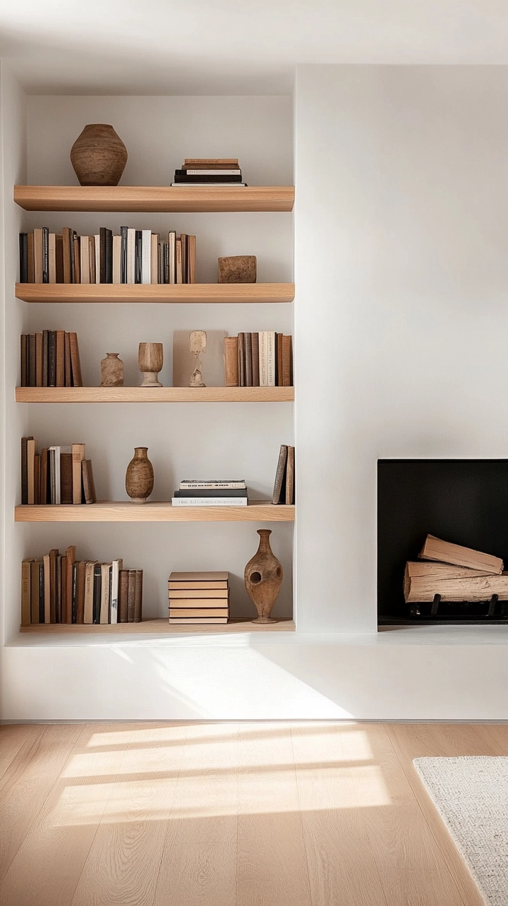 minimalist bookshelf ideas 73