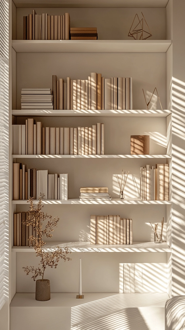 minimalist bookshelf ideas 9