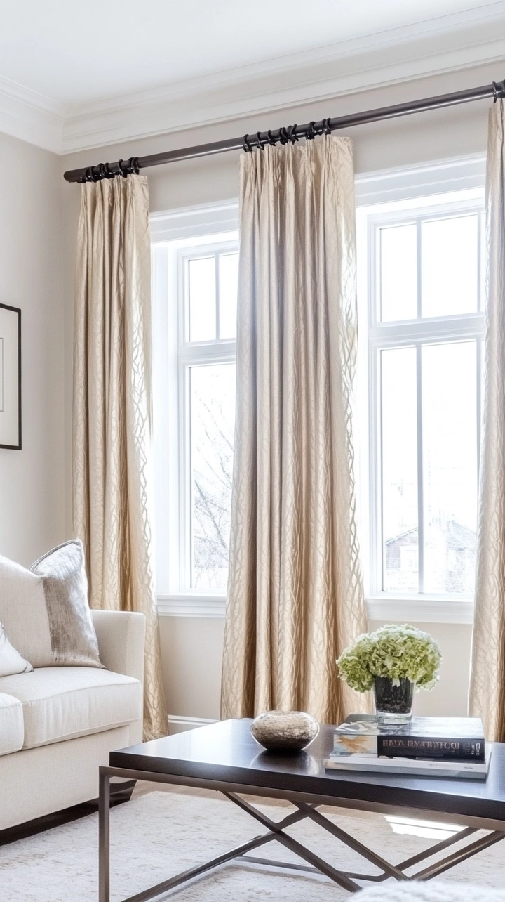 modern curtain ideas for living room 26