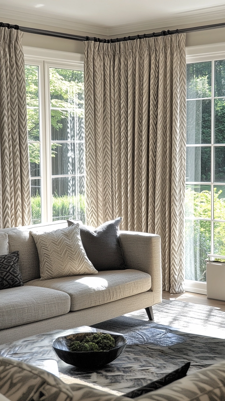 modern curtain ideas for living room 31